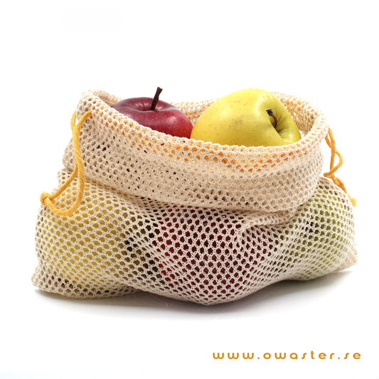 oWaster nätpåse | GOTS-certifierad bomull | S/M/L