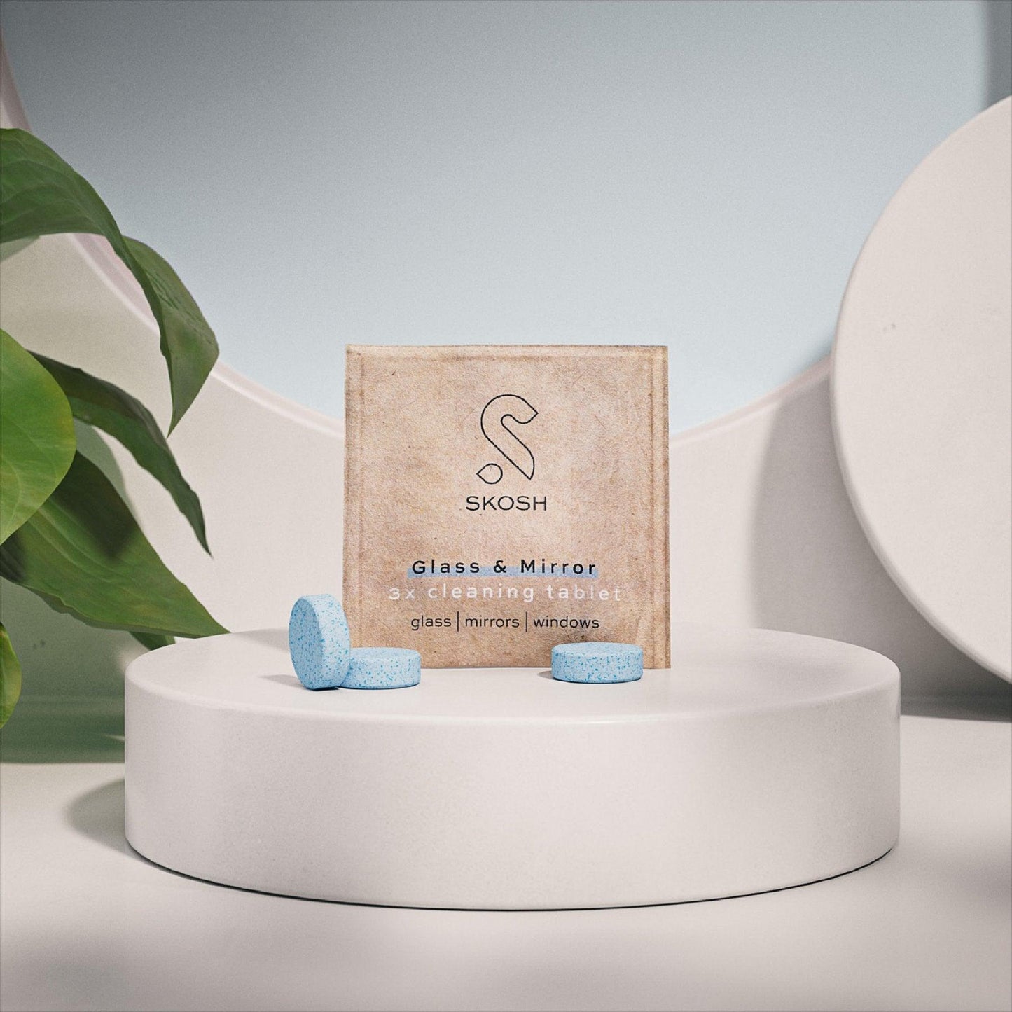 Skosh Glas & Spegel Rengöringstabletter | 3 st - owaster.se